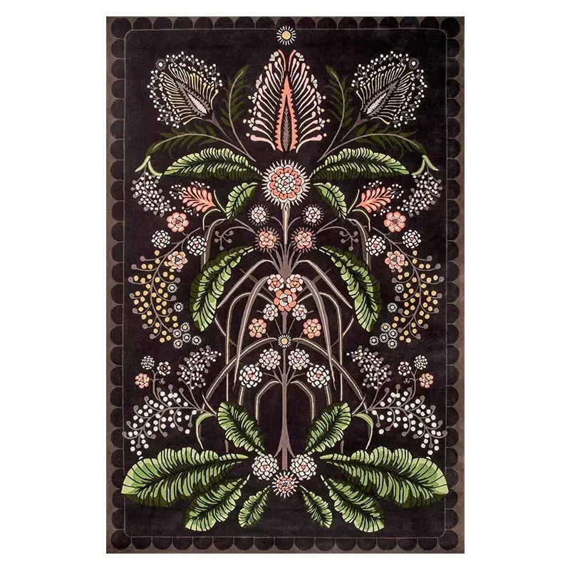 Tapis motifs floraux