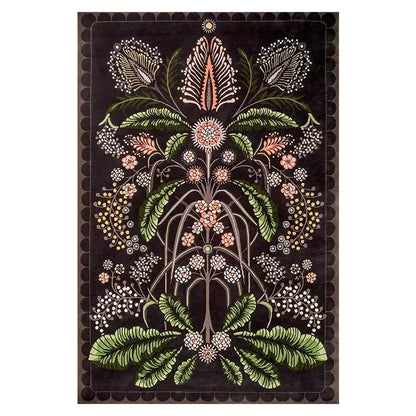 Tapis motifs floraux