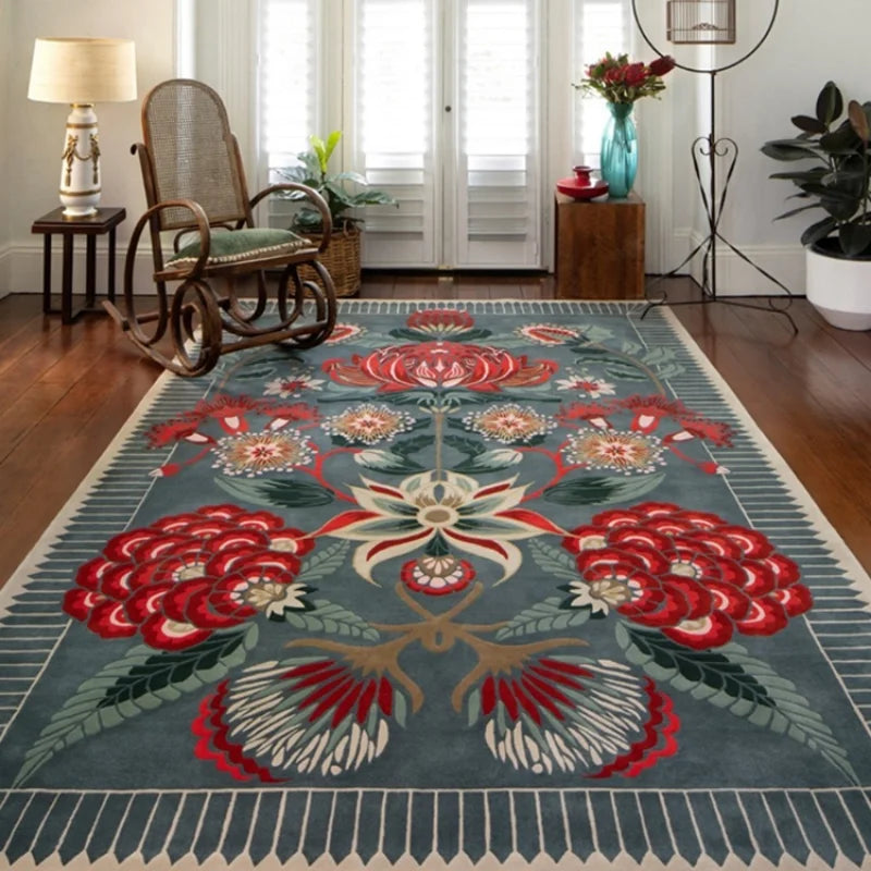 Tapis motifs floraux