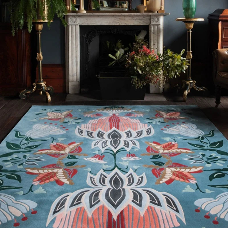 Tapis motifs floraux