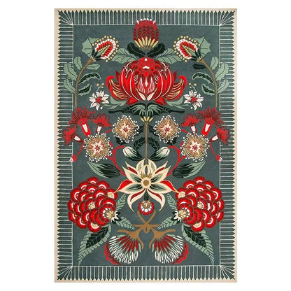 Tapis motifs floraux