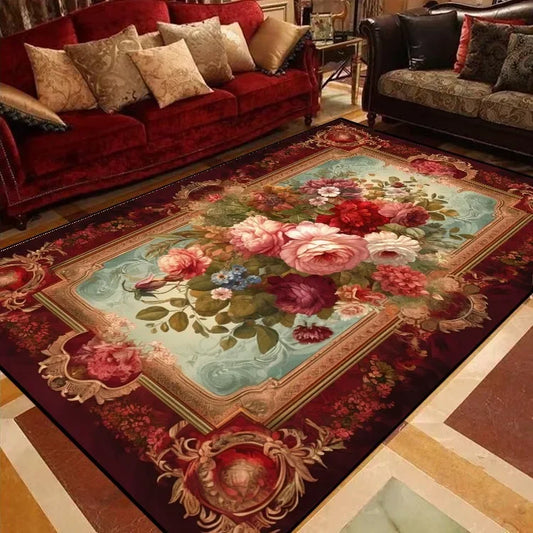 Tapis floral vintage