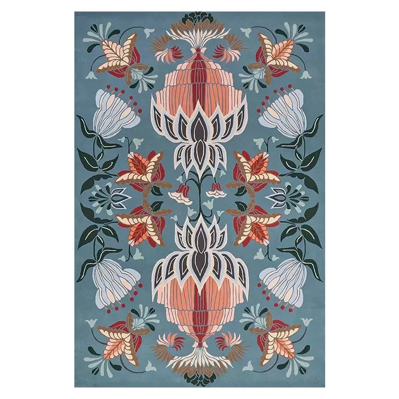 Tapis motifs floraux