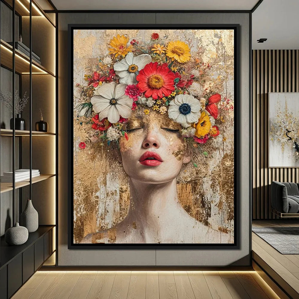 Tableau floral mural