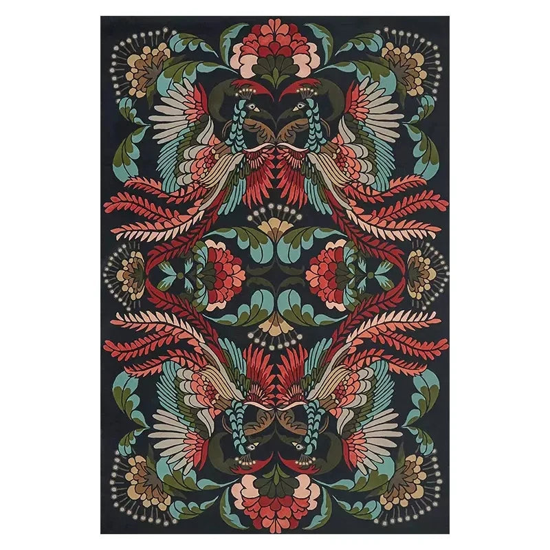 Tapis motifs floraux